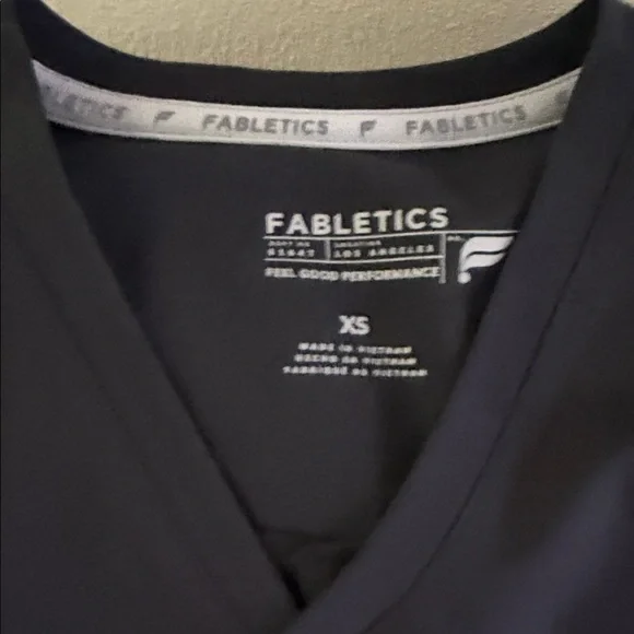 Fabletics Black Scrub Set Top and Scrub Joggers XS - Picture 3 of 7